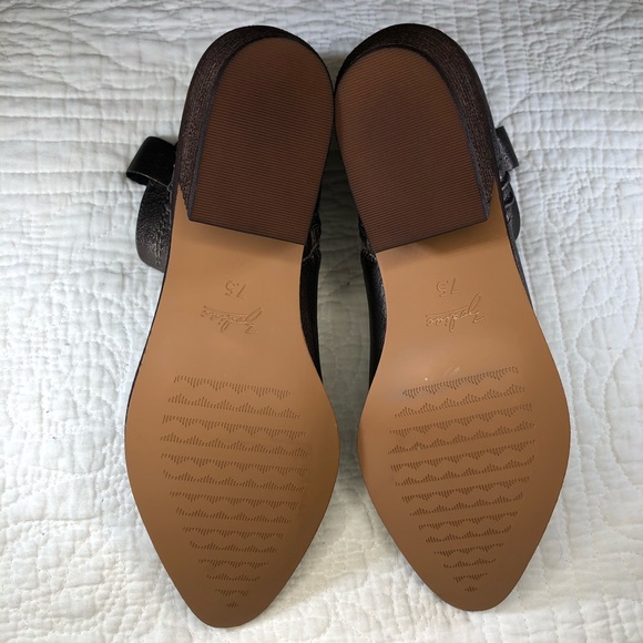 ZODIAC Kelsey Western Booties Metallic Pewter Leather NWOB Sz 7.5 - Picture 7 of 7